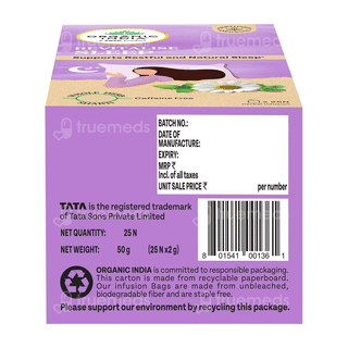 Organic India Revitalise Sleep Tea Bags 25